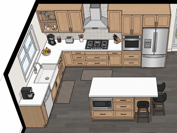 Kitchen Layout & Storage